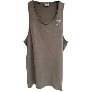 Gymshark Tank Top Mens Medium Gray Athletic Gym Workout Sleeveless Shirt